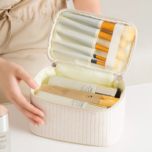 Trousse de Maquillage Portable, Organisateur de Rangement de Maquillage de Bureau, Pochette de Voyage pour Articles de Toilette, Multi-usages - Product Image 3