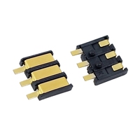 Connecteur de batterie à ressort 2-6 broches femelle, type « Golden Finger », 2.5PH SMD, support de batterie plaqué or SMT pour carte de circuit imprimé de protection PCB