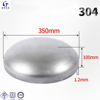 Prix d'usine 304 20 #   Bouchon d'extrémité de tuyau sur mesure en une seule pièce SCH40 DN50 DN80 DN100 haute pression pour pipeline
