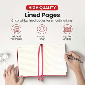 Cuaderno de Cuero A5 con Logotipo Personalizado, Rayado, con Cubierta Suave Multicolor, para Estudiantes, Profesionales y Viajeros - Product Image 4