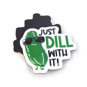 Aimants de réfrigérateur personnalisés en PVC, découpés à la forme, motif chat amusant, blocs décoratifs en plastique pour réfrigérateur - Product Image 1