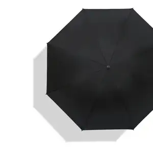 AI-MICH高品质全玻璃纤维黑伞防风带木柄28英寸2折低价热卖折叠伞