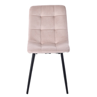 Échantillon Gratuit - Nouvelle Chaise de Salle à Manger Moderne en Velours Élégant, Personnalisable, de Luxe, pour la Maison et les Restaurants, avec Pieds en Métal