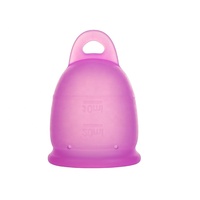 Copa Menstrual Reutilizable de Material de Silicona de Grado Alimenticio para Embalaje Personalizado para Dama