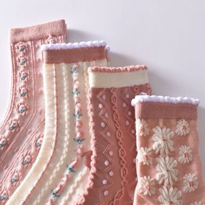 Nuovo Stile Dolce e alla Moda Abito Autunnale Trendy a Vita Alta con Polsini Jacquard Floreali 3D Retrò <span class=keywords><strong>Shabby</strong></span> <span class=keywords><strong>Chic</strong></span> - Product Image 5