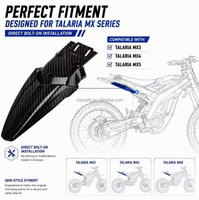 Hinterer Kotflügel für Talaria Surron MX3 MX4 E Ride Pro, PP Carbon-Optik Spritzschutz für Elektro-Dirtbike