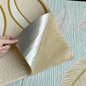 Modern <strong>PVC</strong> Self-Adhesive Wall Panel Factory Direct Peel and Stick Waterproof Wallpaper for Bedroom Decoration - Product Image 5