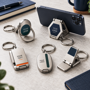 Llavero Plegable de Acero Inoxidable Personalizado con Logotipo, Soporte para Teléfono Móvil, Regalo Corporativo, Llavero Multiherramienta - Product Image 1