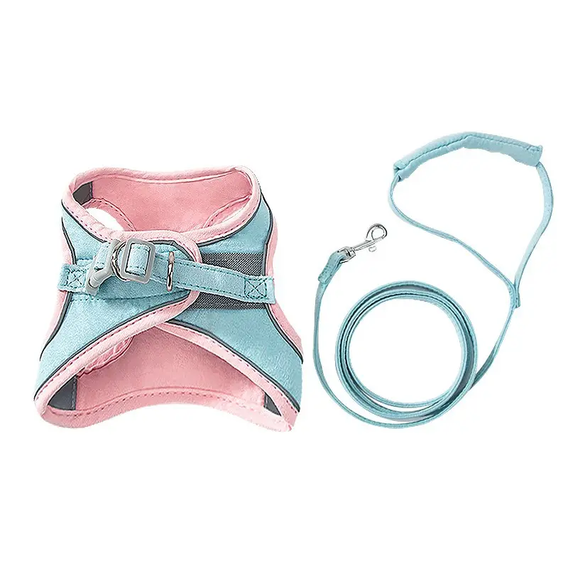 Hersteller Großhandel Pet Harness Dog verstellbare Weste mit Leine Puppy Cat Set Custom Dog Leash Set