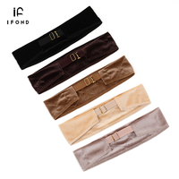 IFOND Bandeaux en velours pour perruques, 6 cm, réglables, antidérapants, avec logo personnalisé, pour femmes, vente en gros