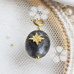 Collana con Ciondolo a Forma di Sole in Acciaio Inossidabile Staccabile, Fai-da-Te con Pietra Naturale, Diamante, Occhio del Diavolo, Alla Moda Placcata Oro - Product Image 4