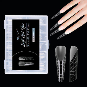 BQAN Extension per unghie a doppia forma di punte acriliche per unghie in Gel falso in plastica con due punte per Manicure Salon - Product Image 1