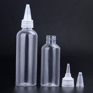 Botellas de Plástico PET Transparente de 1oz, 2oz, 3oz, 4oz, 5oz, 6oz, 7oz y 8oz con Tapón de Rosca y Punta de Aguja para Aceite Capilar - Product Image 4