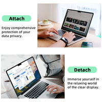 Écran de confidentialité LFD 02 avec cadre adhésif anti-espion pour MacBook, idéal pour le bureau, les études et les voyages