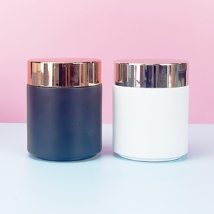 Custom Skincare Lipstick Glass Jars 5g-250g Matte Clear Frosted Screw <b>Cap</b> Lids for Face Cream & Serum - Product Image 6