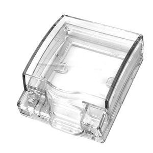 Caja de pared transparente tipo 86, impermeable IP55 con cerradura, para uso en exteriores, protección de energía en el hogar - Product Image 1