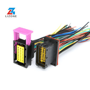 Lizone 211PL562L0011 211PC562S0009 56 Pin <span class=keywords><strong>ECU</strong></span> PCB Полный автомобильный жгут проводов в сборе алюминиевая коробка мужской/женский адаптер - Product Image 2