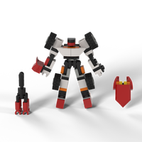 90 Pcs DIY Building Block Mecha Grabber Set Robot Building Bricks Kit, Mainan Konstruksi Blok Bangunan Edukatif STEM