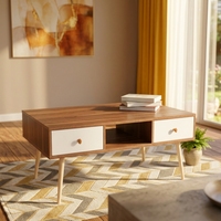 Table basse moderne convertible et extensible en bois écologique, style panneau, pour salon, bureau, appartement, multi-usages