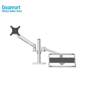 Bras de montage à mouvement complet en aluminium OL-3S réglable en hauteur <span class=keywords><strong>moniteur</strong></span> 17-32 pouces <span class=keywords><strong>support</strong></span> pour ordinateur portable 12-17 pouces <span class=keywords><strong>support</strong></span> de <span class=keywords><strong>bureau</strong></span> <span class=keywords><strong>double</strong></span> Stock - Product Image 4