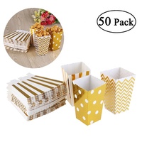 Récipients en carton jetables bon marché en gros pour emballage de boîtes de pop-corn Boîte de frites en papier imprimé personnalisé à la mode