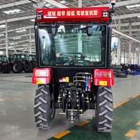 Tracteur agricole compact diesel 4x4 50 CV 80 CV avec chargeur pour l'agriculture et les opérations sur le terrain