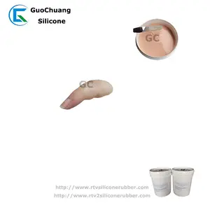 skin color 2 part rtv silicone rubber medical grade for prosthetics finger foot molds making