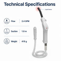 Pompe de transfert de carburant électrique 12V à pince crocodile, pompe à siphon portable alimentée par USB-C pour diesel et essence, aspiration 1,8 m