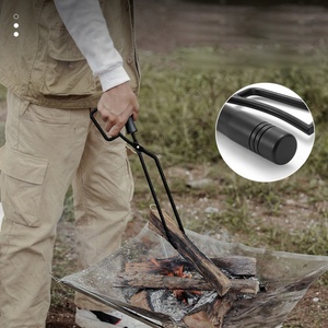 Pinzas para Leña de Acero de 16 Pulgadas para Fogatas al Aire Libre, Pinzas para Chimenea, Tijeras Duraderas para Carbón - Product Image 5
