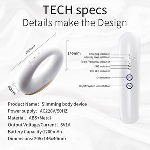 3 في 1 جهاز تنحيف الجسم بالحرارة ، وتنحيف الوجه والجسم ، وتشديد الجلد ، والضغط على الساق وفقدان الوزن ، جهاز التيار الصغير - Product Image 2