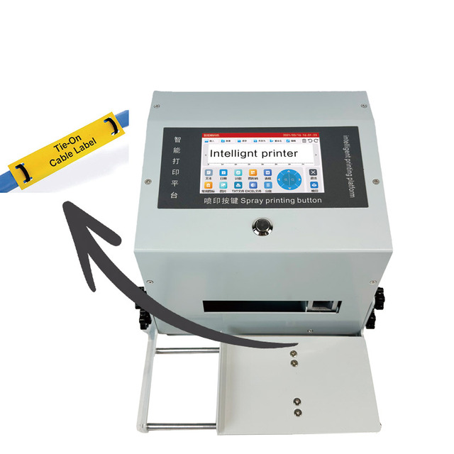 Wholesale High Quality Small Desktop Inkjet Label Printer for QR Code and Barcode Printing on Food Packaging Bags, Bottle Caps