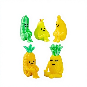 Petits accessoires créatifs en résine plastique pour artisanat, motifs de fruits, maïs et personnages de dessins animés, technique d'émail goutte à goutte - Product Image 1