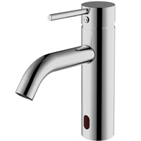 Robinet de lavabo à économie d'eau avec mode de réglage automatique et manuel, robinet de salle de bain extractible, robinet sans contact, robinet central