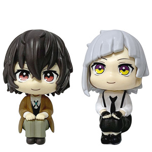 Figura de acción coleccionable de <span class=keywords><strong>anime</strong></span> japonés <span class=keywords><strong>Dazai</strong></span> Osamu, modelo de 2 estilos, versión Q, juguete de dibujos animados Chibi - Product Image 1