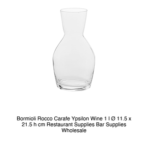 Carafe à vin Ypsilon 1 L Bormioli Rocco H 21,5 cm Ø 11,5 cm - Product Image 2