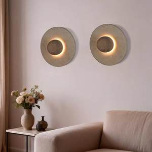 Lámpara de Pared Moderna y Sencilla de Piedra Amarilla, Luz Blanca Cálida Minimalista, Lámparas LED Decorativas para Dormitorio - Product Image 4