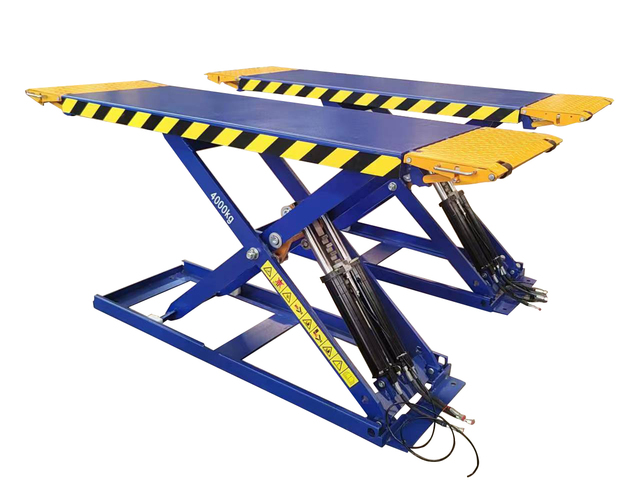 Car Hoist Scissor Automobile Lift 1.2m Mid Rise Scissor Car Lift 3500kg Vehicle Equipment