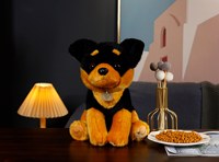 Vente en gros d'usine, jouet en peluche pour chien personnalisé, ODM/OEM, animaux en peluche, beagle, husky, saint-bernard, shiba, tissu en coton