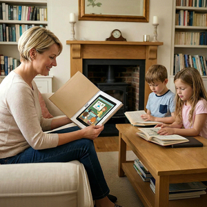 Funda Oculta para Tablet y Teléfono, Diseño de Libro Decorativo, para Niños, Prevención de la <span class=keywords><strong>Adicción</strong></span> al Teléfono, Caja de Almacenamiento Oculta - Product Image 2