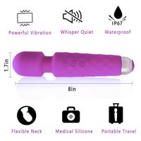 Vibrateur rose personnalisé avec logo, masseur électrique, dildo vaginal, vibrateur point G, baguette vibrante, jouets sexuels pour femme