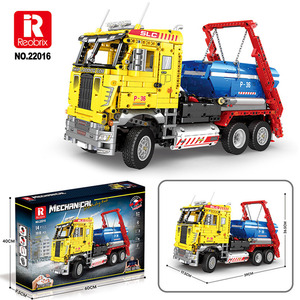22016 Bucket Loader Truck Building <b>Blocks</b> Assembly Remote Control Model Educational Toy Birthday Gift for Boys - Product Image 6