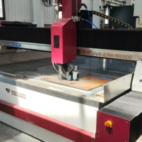 Machine de découpe à jet d'eau haute pression CNC 5 axes pour la découpe de tôles en acier inoxydable, aluminium et métal, certifiée CE