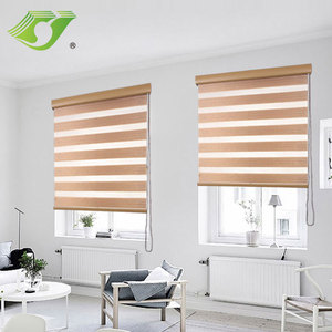 Persianas de cassette para terraza, persianas enrollables dobles de lujo de doble capa, persianas de cebra para ventana de día y noche - Product Image 1