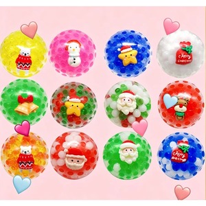 Pelota de Juguete Blanda de Gelatina EVA Multicolor de 6cm para Navidad, de Rebote Lento, Alivio del Estrés, para Niños y Niñas, para Calcetín de Navidad - Product Image 2