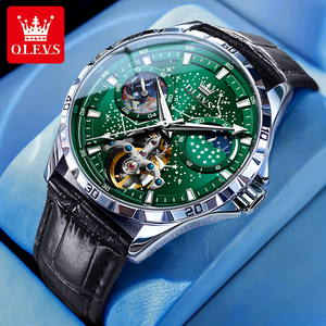 OLEVS 6689 Oem Custom logo Stainless Steel Waterproof Waterproof Sport Luxury Automatic Mechanical Watch <strong>Wach</strong> for Man - Product Image 2