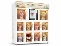 Distributeur automatique de fleurs fraîches, machine de vente de bouquets de fleurs réfrigérés pour centre commercial, hôtel, aéroport, commerce de détail
