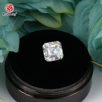 Redleaf IGI Sertifikalı 7-10 karat Asscher Kesim Laboratuvarda Yetiştirilmiş Elmas DEF Renk VVS-VS HPHT & CVD Değerli Taş Toptan Satış Nişan Yüzüğü İçin