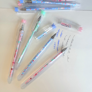 ZHIXIN, juego de bolígrafos borrables por calor de dibujos animados bonitos, lápices de escritura de tinta de <span class=keywords><strong>Gel</strong></span> para estudiantes de 0,5mm, Material de plástico azul, uso escolar y de oficina de 12 piezas - Product Image 2