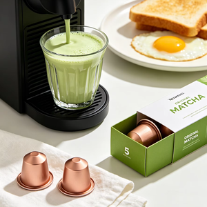 Capsules de café matcha bio pour machines Keurig, portions individuelles, capsules de thé vert de qualité cérémoniale, sans sucre ajouté, emballage personnalisé OEM - Product Image 1