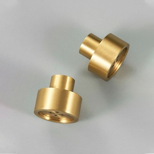 JAYA Solid Brass Pull Round Circular Button Design Shape Personalized Cabinet Furniture Drawer Furniture <strong>Door</strong> Handles - Product Image 5